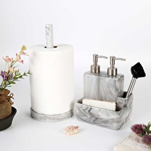 Marble Kağıt Havluluk Siyah