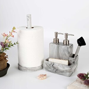 Marble İki Sıvılı Süngerlik Siyah