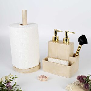 Marble İki Sıvılı Süngerlik Ekru