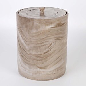 Marble Çöp Kovası Bej
