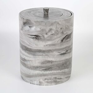 Marble Çöp Kovası Siyah