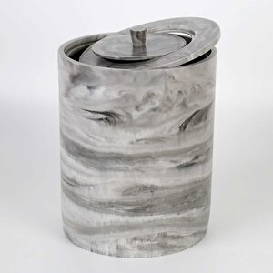 Marble Çöp Kovası Siyah