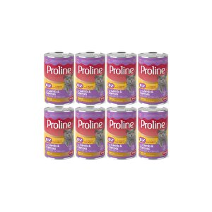 Kuzu Etli Ve Havuçlu Pate Et Parçalı Kedi Konservesi 395 Gr X 8 Adet 8 Adet