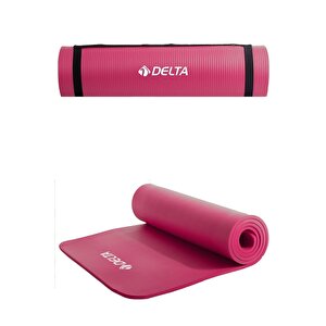Konfor Zemin 10 Mm Taşıma Askılı Pilates Minderi Yoga Matı Fuşya