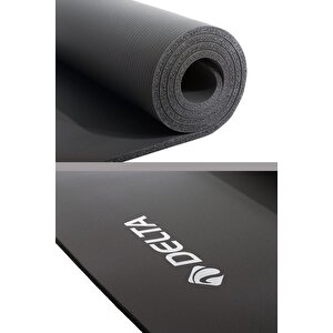 Konfor Zemin 10 Mm Taşıma Askılı Pilates Minderi Yoga Matı Siyah