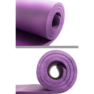 Konfor Zemin 10 Mm Taşıma Askılı Pilates Minderi Yoga Matı-mor Mor