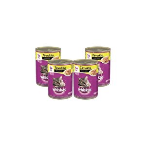 Whıskas Konserve Mama 400 Gr Erıskın Tavuklu X4