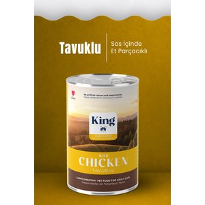 Sos İçerisinde Et Parçacıklı Tavuklu Kedi Konservesi 400 Gr X 6 Adet
