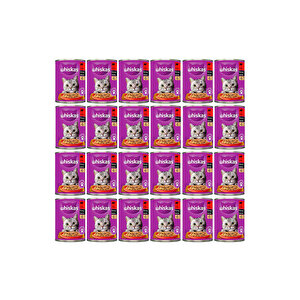Konserve Sığırlı Kedi Mama 24 X 400 Gr