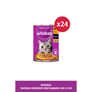 Tavuklu Konserve Kedi Maması 400 Gr 24x