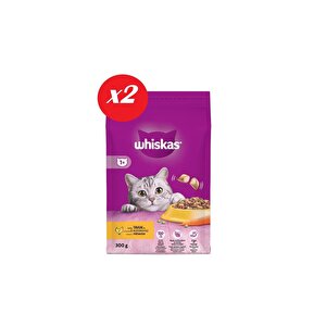 Tavuklu Sebzeli Kuru Kedi Maması 300 Gr Set 2'li