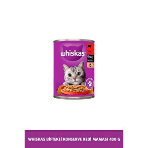 Sığır Etli, Biftekli Konserve Kedi Maması 400 Gr(.05/2026)