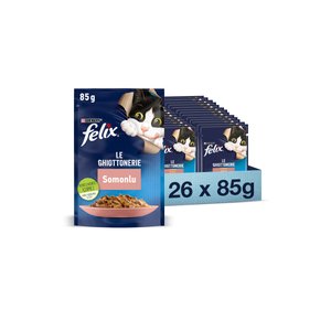 Somonlu Yaş Kedi Maması 26 Adet X 85 Gr.