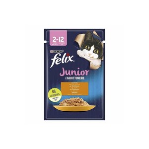 Pouch Junior Tavuklu Yavru Kedi Konservesi 26 Adet 85 Gr
