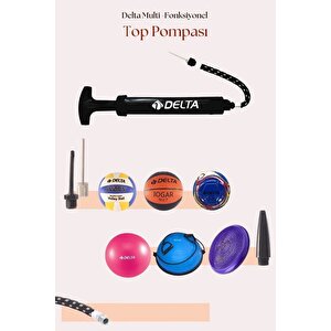 Top Pompası Futbol Basketbol Voleybol Hentbol Pilates Ve Bosu Topu Denge Diski Şişirme Pompası