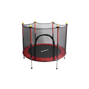Güvenlik Korumalı Fileli 140 Cm Özel Fermuar Güven Konforlu Çocuk Trampolini 55 İnç Trambolin