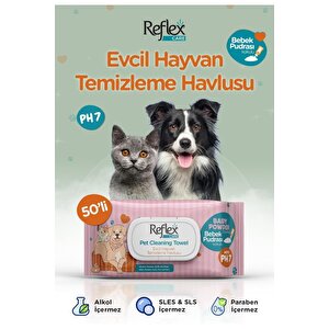 Care Evcil Hayvanlar Için Çok Amaçlı Hijyenik Temizleme Havlusu 50'li