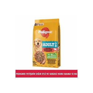 Yetişkin Sığır Etli Ve Sebzeli Kuru Mama 12 Kg