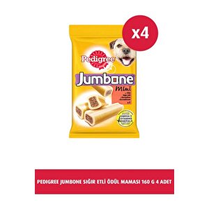 Jumbone Sığır Etli Ödül Maması 160 G 4 Adet Yetişkin Köpekler Için Vitamin Takviyesi