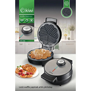 Ksm-2442 Yapışmaz Plakalı Paslanmaz Çelik Waffle Makinesi