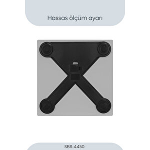 Sbs-4450 Banyo Baskülü Siyah X 10 Adet