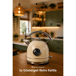 Isı Göstergeli Retro Kettle Su Isıtıcısı 1,8 Litre Fr-kt06 Magnoli
