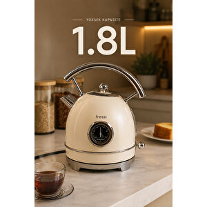 Isı Göstergeli Retro Kettle Su Isıtıcısı 1,8 Litre Fr-kt06 Magnoli