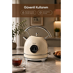 Isı Göstergeli Retro Kettle Su Isıtıcısı 1,8 Litre Fr-kt06 Magnoli