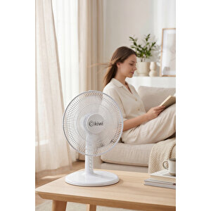 Kfan-7625 Masaüstü Vantilatör 30 Cm Ve 5 Kanat Ve 3 Kademe Ve Salınım