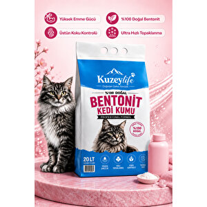 Bentonit Kedi Kumu Babypowder Parfümlü 20 Lt