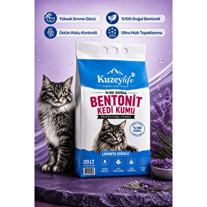Bentonit Kedi Kumu Lavanta Kokulu 20 Lt