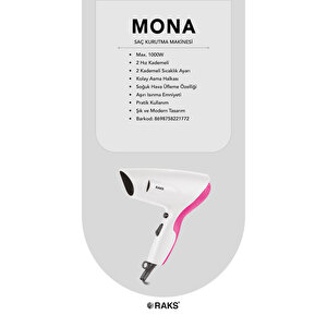Mona Saç Kurutma Makinesi D_8698758221772