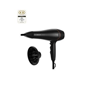 Ar5142 Hairstar Profesyonel Saç Kurutma Makinesi 2300 W, 2 Hız, 3 Isı Ayarı, Siyah