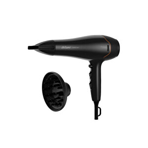 Ar5142 Hairstar Profesyonel Saç Kurutma Makinesi 2300 W, 2 Hız, 3 Isı Ayarı, Siyah