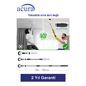 Ac-100 Spinscrubber 9 Başlıklı Şarjlı Temizlik Fırçası