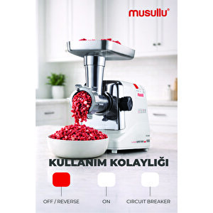 Et Kıyma Makinesi Rendeli 1800 W