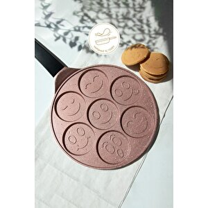Rose Gold Alüminyum Döküm 27 Cm Krep Tavası