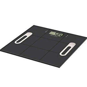 Vücut Yağ Ölçerli Dijital Cam Baskülü Abs 1060 Siyah