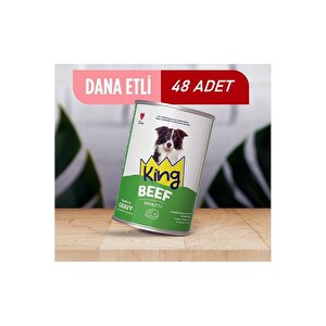 Sos İçerisinde Et Parçacıklı Dana Etli Köpek Konservesi 400 Gr X 48 Adet 48 Adet