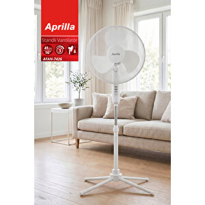 Afan-7426 Standlı Vantilatör 3 Kademe Ve Sessiz Ve Salınım Ve Metal Taban