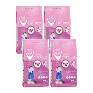 Van Cat Baby Powder Parfümlü Kedi Kumu 10 Kg 4 Adet 4 Adet