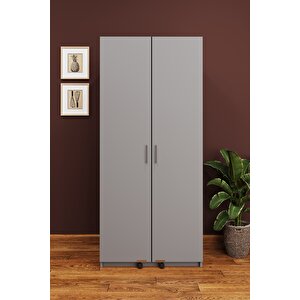 Lüks 2 Kapılı Çok Amaçlı Kiler Dolabı %100 Mdf Erzak Organizer Mutfak Dolabı Mk06