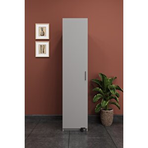 Lüks Çok Amaçlı Kiler Dolabı %100 Mdf Erzak Organizer Mutfak Dolabı Mk19 Kül Gri