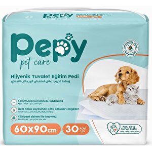 Pepy Evcil Hayvan Tuvalet Eğitim Pedi 60*90cm 30 Adet
