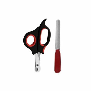 Büyük Boy Törpülü Kedi Köpek Tırnak Makası 14 Cm-14 Cm Kırmızı