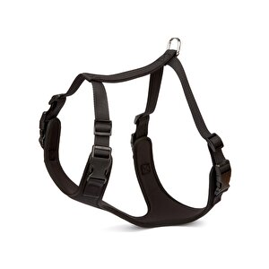 Doggie Havalı Ped Dokuma Köpek Göğüs Tasması 50/70 Cm Siyah