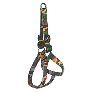 Köpek Göğüs Tasma Seti Dokuma 3 Cm*70-90 Cm Kamuflaj