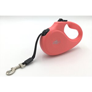 Doggie Master Seri Otomatik Makaralı Köpek Gezdirme 25 Kg / 5 M Pembe