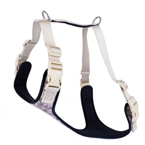 Doggie Yumuşak Softlu Köpek Göğüs Tasması 50/70 Cm Kamuflaj Açık