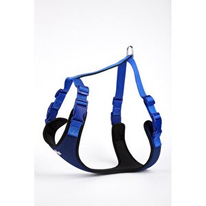 Doggie Yumuşak Softlu Köpek Göğüs Tasması 50/70 Cm Mavi